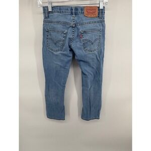 Levis 511 Slim Fit Boys Blue Denim Jeans, Size 8 Regular, Kids Casual Everyday